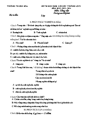 Đề thi học sinh giỏi cấp trường môn Tiếng Việt + Toán Lớp 3 - Năm học 2013-2014 - Trường TH Dân Hòa